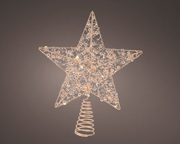 Stella Estable para Árbol de Navidad Micro LED BO L 6 x P 25 x A 27 cm