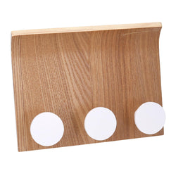 Percha madera marrón 3 plazas cm22x5x17
