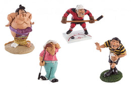 4x figura de caricatura deportiva Ass4
