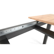 (2c) Mesa de salón cocina moderna extensible roble 160-200 x 90 cm (DENVER50)