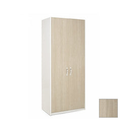 Armario de 2 puertas con caja blanca y frente color olmo Cm 91x52xH 210