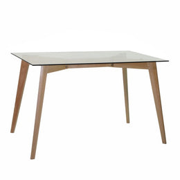 Mesa rectangular de madera 120x80x74h cm
