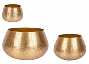 Juego de 3 jarrones de oro Varanasi
