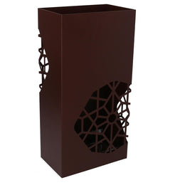 Paragüero rectangular de metal marrón cm25x15h50