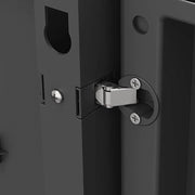 Mueble plástico alto 4 baldas reforzadas 88x45x181H cm. Garaje negro XL