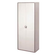 Mueble todo estante serie Qbik en resina con 2 puertas + 3 estantes