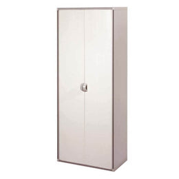 Mueble todo estante serie Qbik en resina con 2 puertas + 3 estantes