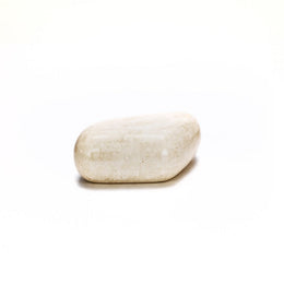 Mesa de centro moderna de piedra beige cm 52 x98 xh 27