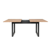 (2c) Mesa de salón cocina moderna extensible roble 160-200 x 90 cm (DENVER50)