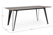 Mesa de madera estilo natural 180x90