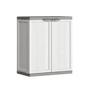Mueble bajo en resina JOLLY R16 TNT Blanco y Gris 68x39x h85 cm