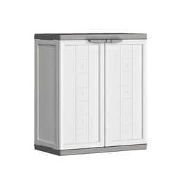 Mueble bajo en resina JOLLY R16 TNT Blanco y Gris 68x39x h85 cm