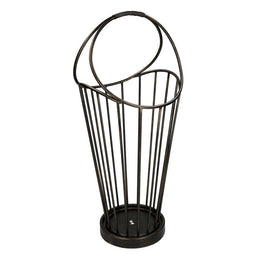 Paragüero redondo de metal bronce oscuro cm32x30h52-70