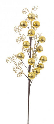 Ramo de 12 Bolas de Oro C-Sfere de 60cm de Altura