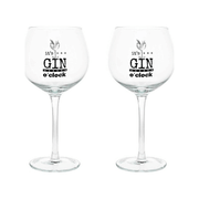 Set 2 Copas Gin Tonic En Cristal Transparente Cc580 Línea Let'S Party