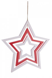 Pendiente Estrella Rojo 2x