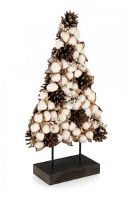 Soporte de Pino Loiza para Flor de Algodón 24x41,5H