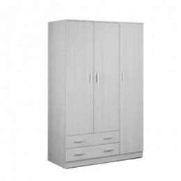 Armario de tres puertas dos cajones eucalyptus 115x52x H180 cm