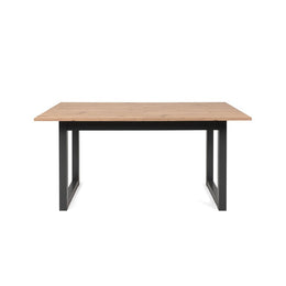 (2c) Mesa de salón cocina moderna extensible roble 160-200 x 90 cm (DENVER50)