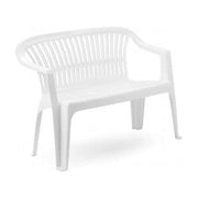 Panchina in Resina Diva Bianca - Dimensioni 114x55xH82 cm