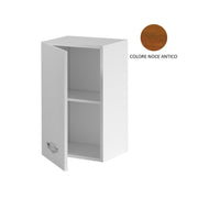 Mueble de pared para cocina modular en nogal antiguo Cm 40x32xH 72 1 puerta