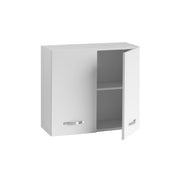 Mueble alto modular para cocina Fresno Blanco 2 puertas Cm 80x32xH 72