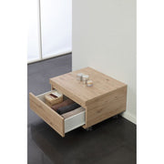 Cassettiera bagno su ruote un cassetto Rovere 58x48x29,5 cm