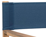 Sedia Regista Noemi Blu - Legno di Acacia - Tessuto Poliestere - 52x59x83 cm