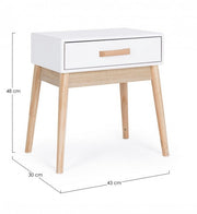 Mueble ORDINARY blanco 1 cajón 48h cm