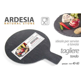 x12 Tagliere tondo in ardesia cm 25 x 19 casa pub o ristoranti