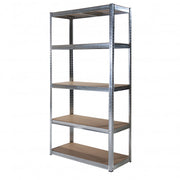 Scaffale Zincato 5 Ripiani 90x40x180 cm