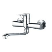 Miscelatore monocomando lavello a muro nero opaco