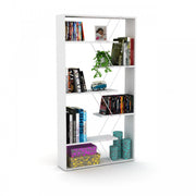 Librería divisoria moderna blanca 84x22x157 cm h