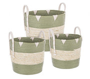 3x Set3 Cesta 2M Thelma Verde Svas