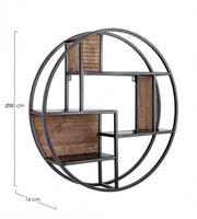 Estante de pared 3 baldas Walton D80 cm estilo industrial