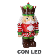 Soldado resina con led verde cm26x18h48