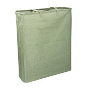 Cesta rectangular plegable de tela verde cm55x19h66