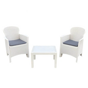 Jardín Balcón Conjunto Resina Modelo Akita Blanco Keter