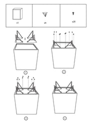 Mobile Budapest Urban Bedhouse 2 Cajones 40x30 x H46 cm