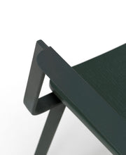 4x Silla de madera lacada verde 61cm x 51,5cm A. 82cm