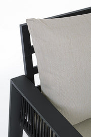 Juego de salón de jardín Captiva antracita