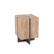 Taburete industrial metal madera Garrett 45h cm