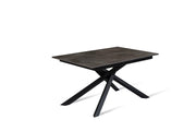Mesa extensible cemento gris - negro 90 cm x 140- 190 cm H. 76 cm