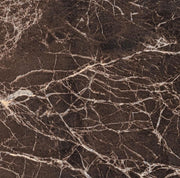 Mesa extensible Briva marrón brillo - gris tórtola