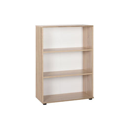 Librería de oficina con 3 estantes, color Sonoma, 72x34xh.109 cm