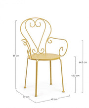4x Silla Etienne C-Br Ocre -