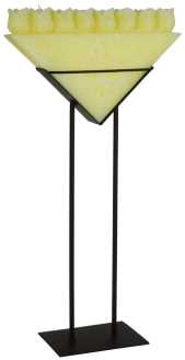 Vela c/8 rosas + pedestal hm-5200 cm. 36x14h68