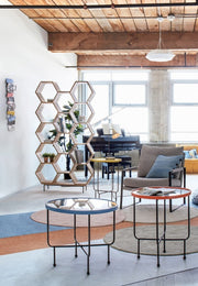 2x Mondrian Decoración de pared 80,5X35