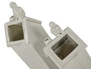 Jarrón casa de pájaros grande dc-1026 cm. 13 x 13 h 43