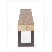 Banco industrial urbano Garrett madera acero